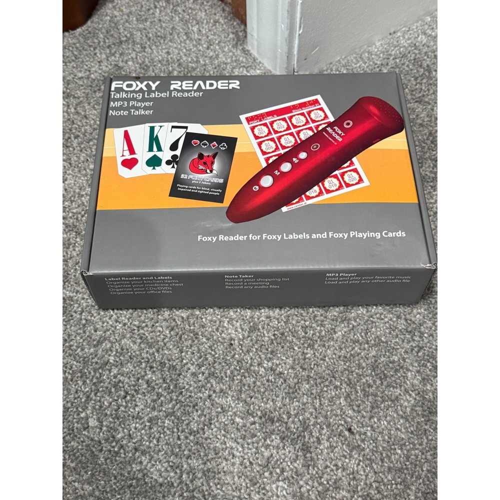Foxy Reader Talking Label Reader MP3 Player Note Talker for Visually Impaired